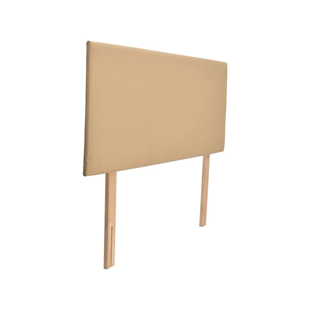 Bed Frame Bed head PU Leather With Wooden Leg Single Size