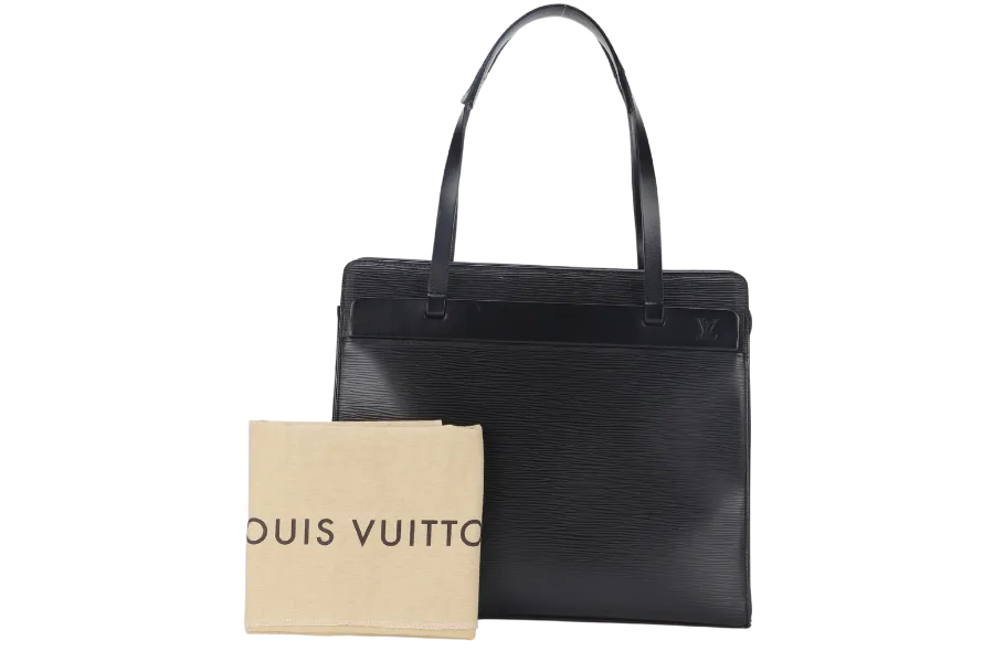 LOUIS VUITTON CROSISETTE PM BLACK EPI LEATHER WITH DUST COVER