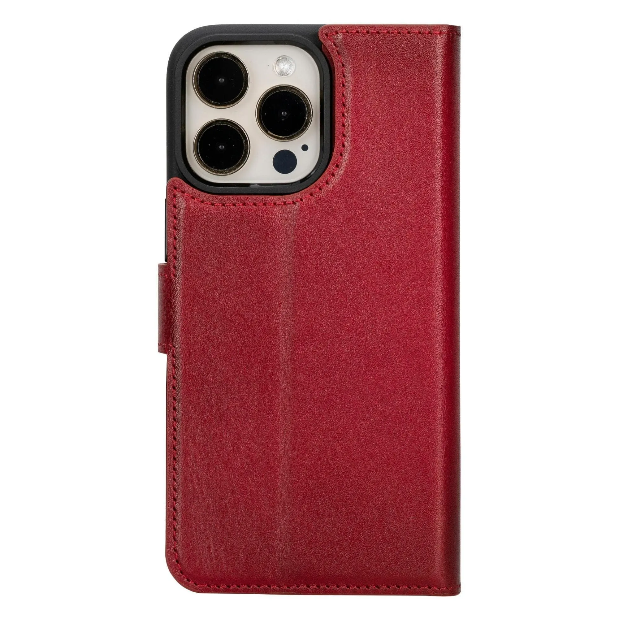 Magic iPhone 15 Series Detachable Genuine Leather Case / MW